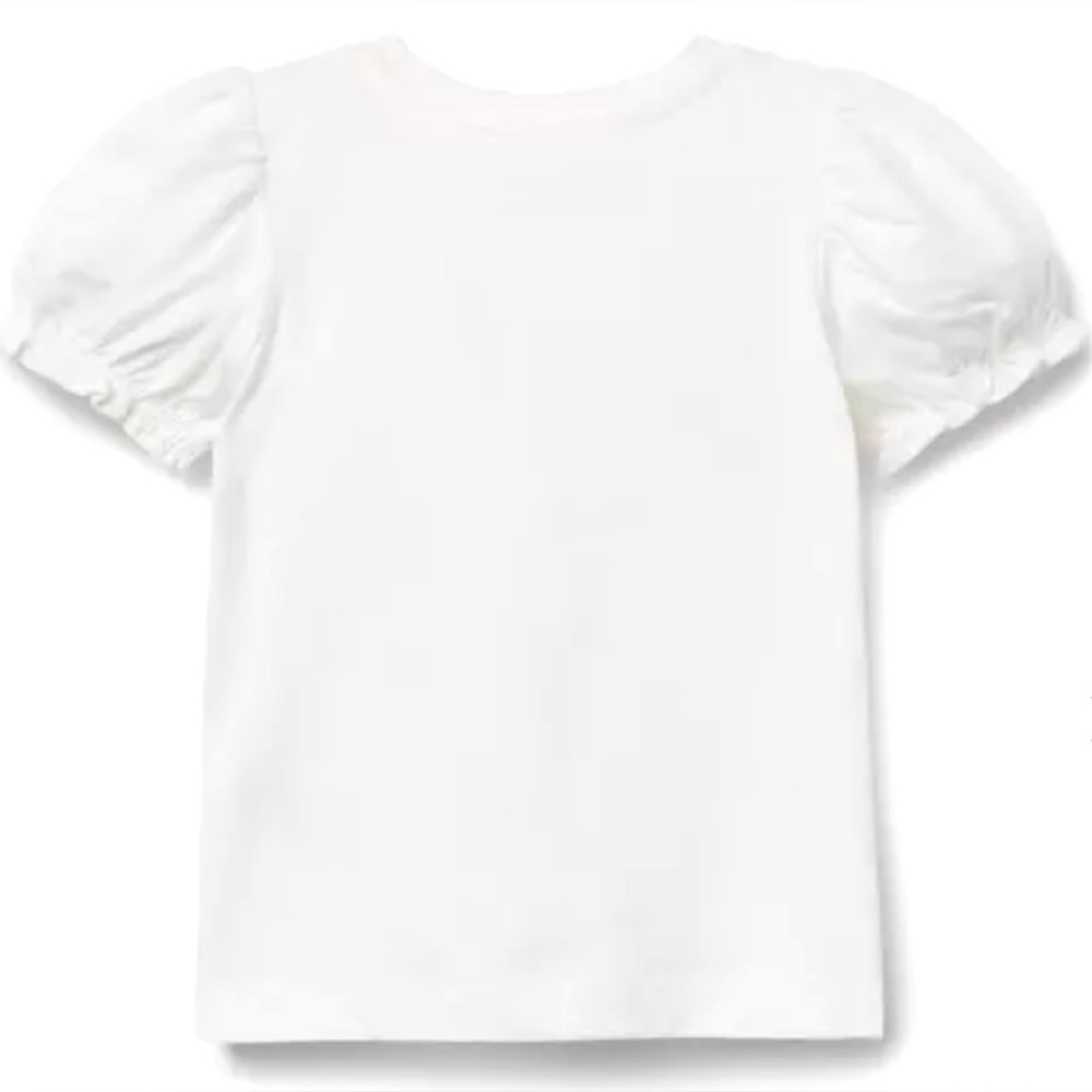 Janie and Jack Dog Friends Puff Sleeve Tee - Picture 4 of 9